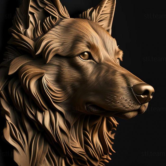 3D model Czechoslovak Wolf dog (STL)